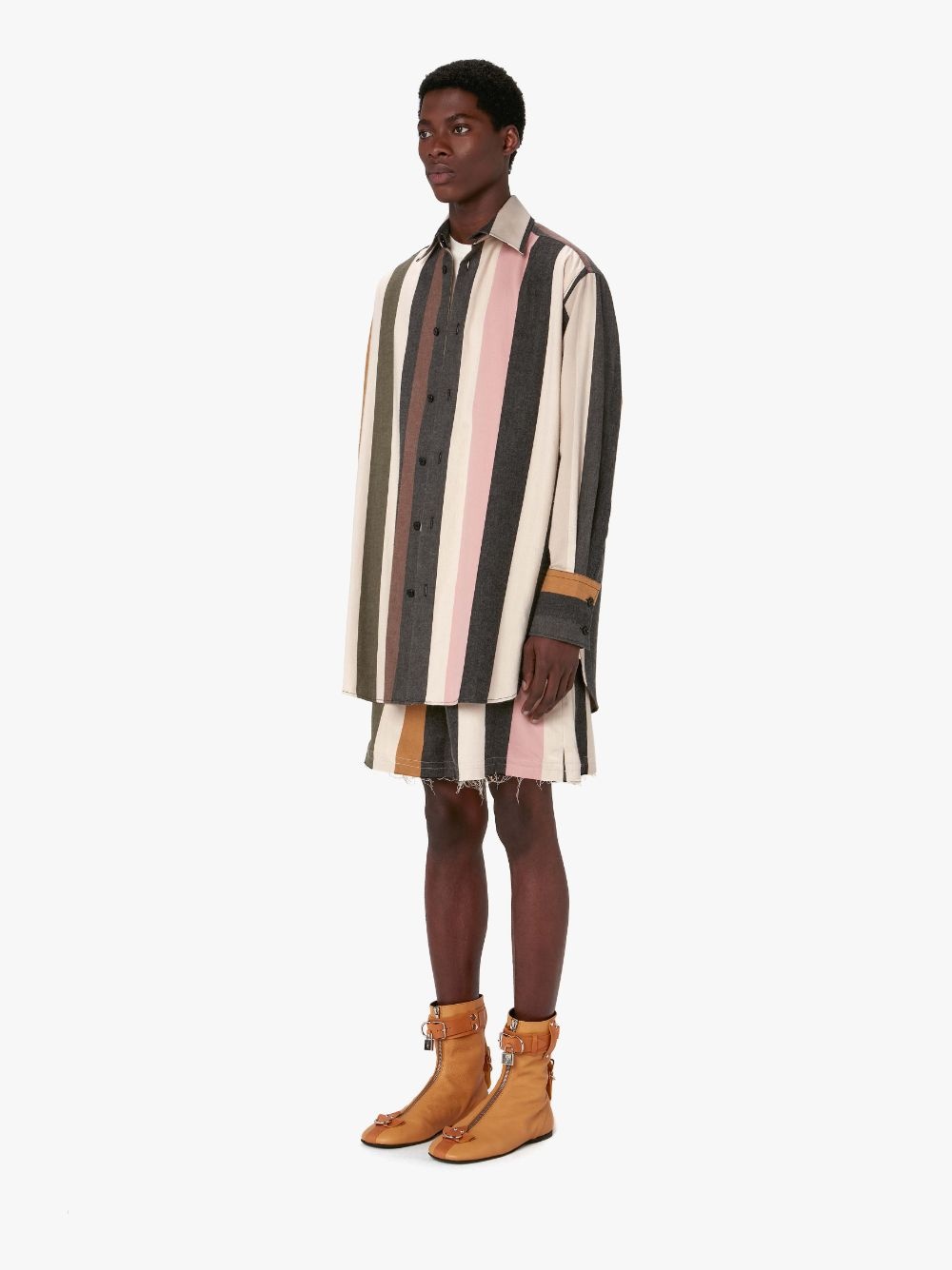 STRIPED RELAXED FIT SHIRT - 4