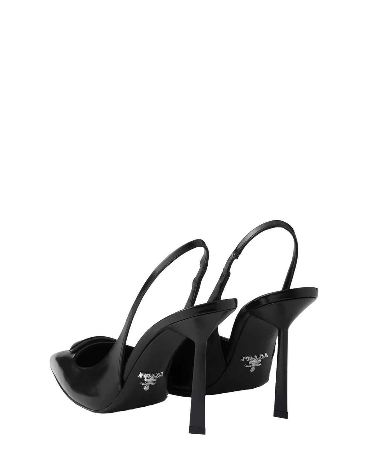 Women's Brushed Leather Slingback Pumps - 4