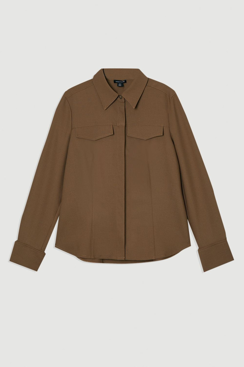 Viscose Blend Tailored Shirt 4