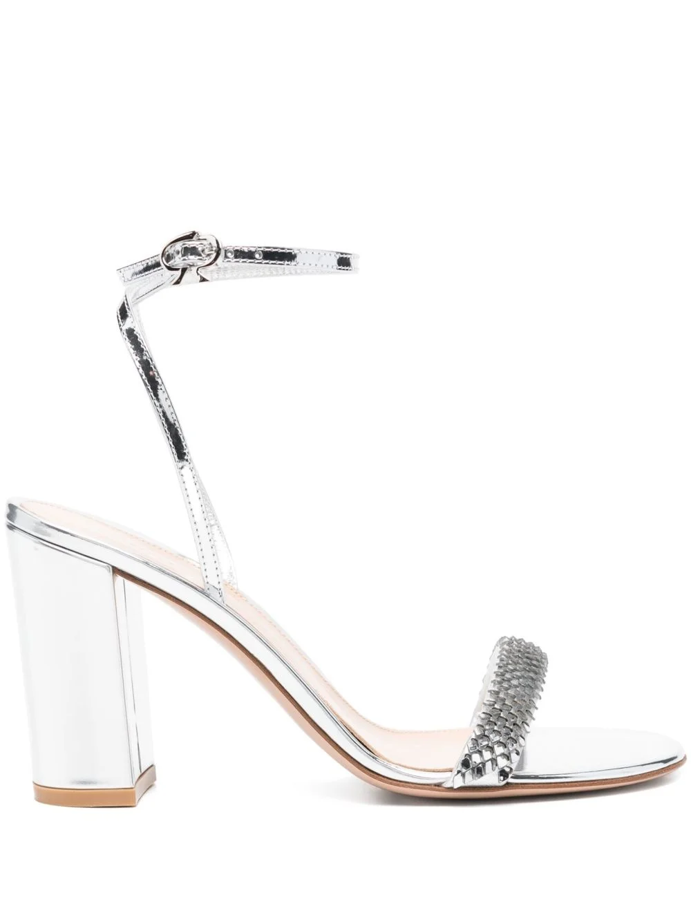 80mm leather sandals - 1