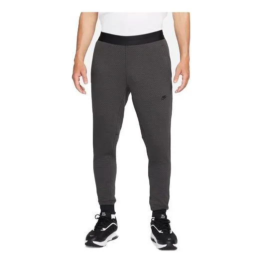 Men's Nike Therma-FIT Logo Micro Mark Breathable Lacing Bundle Feet Sports Pants/Trousers/Joggers Bl - 1