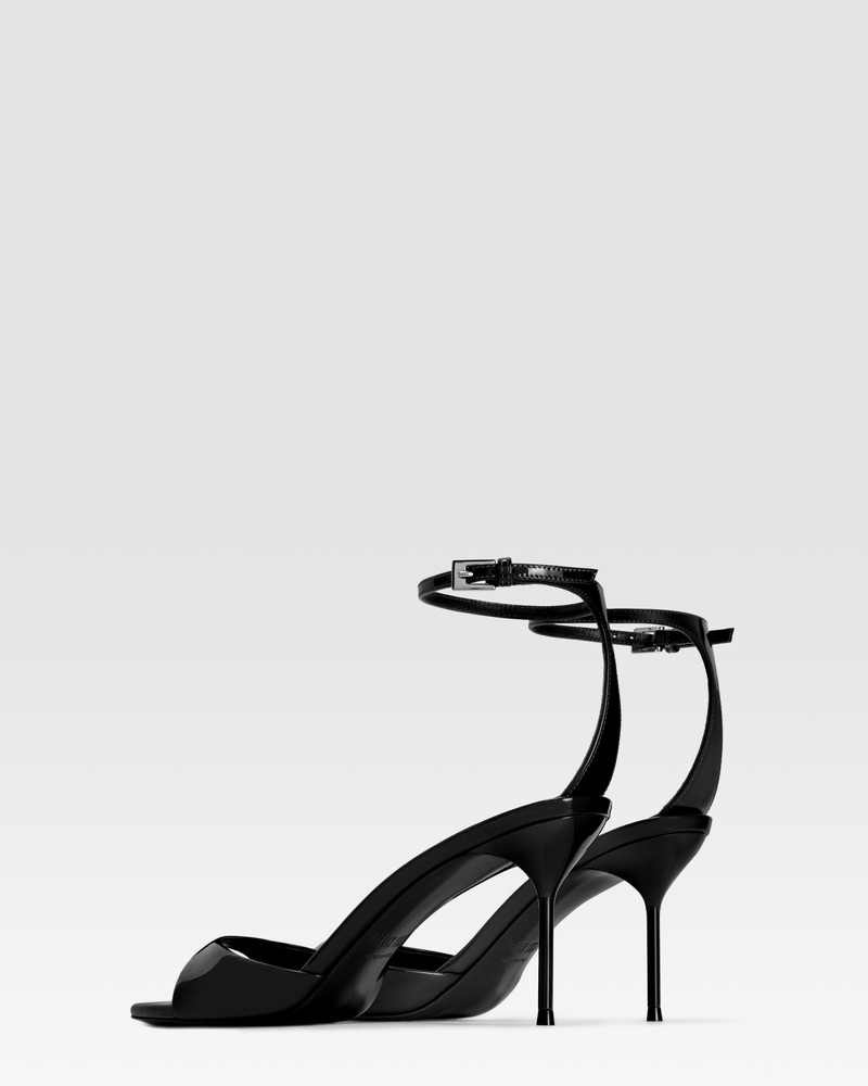 Patent leather sandal with ankle strap 3