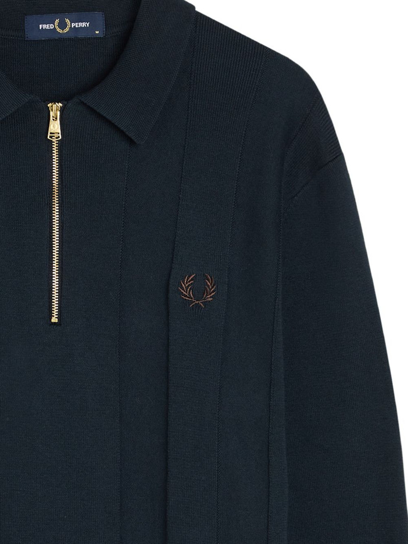 Fred Perry half-zip logo-embroidered polo shirt outlook