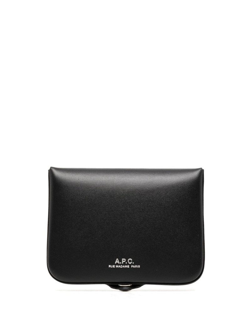 snap-fastening leather wallet 1