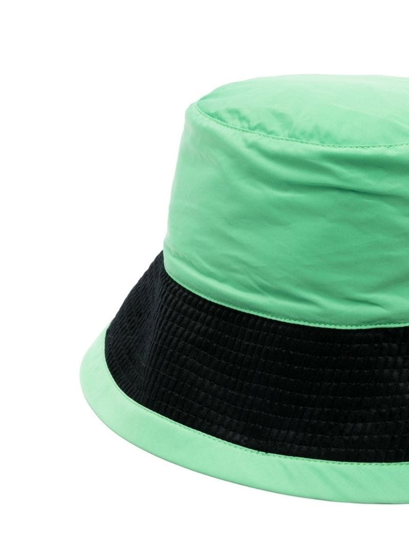 contrasting-border bucket hat - 2