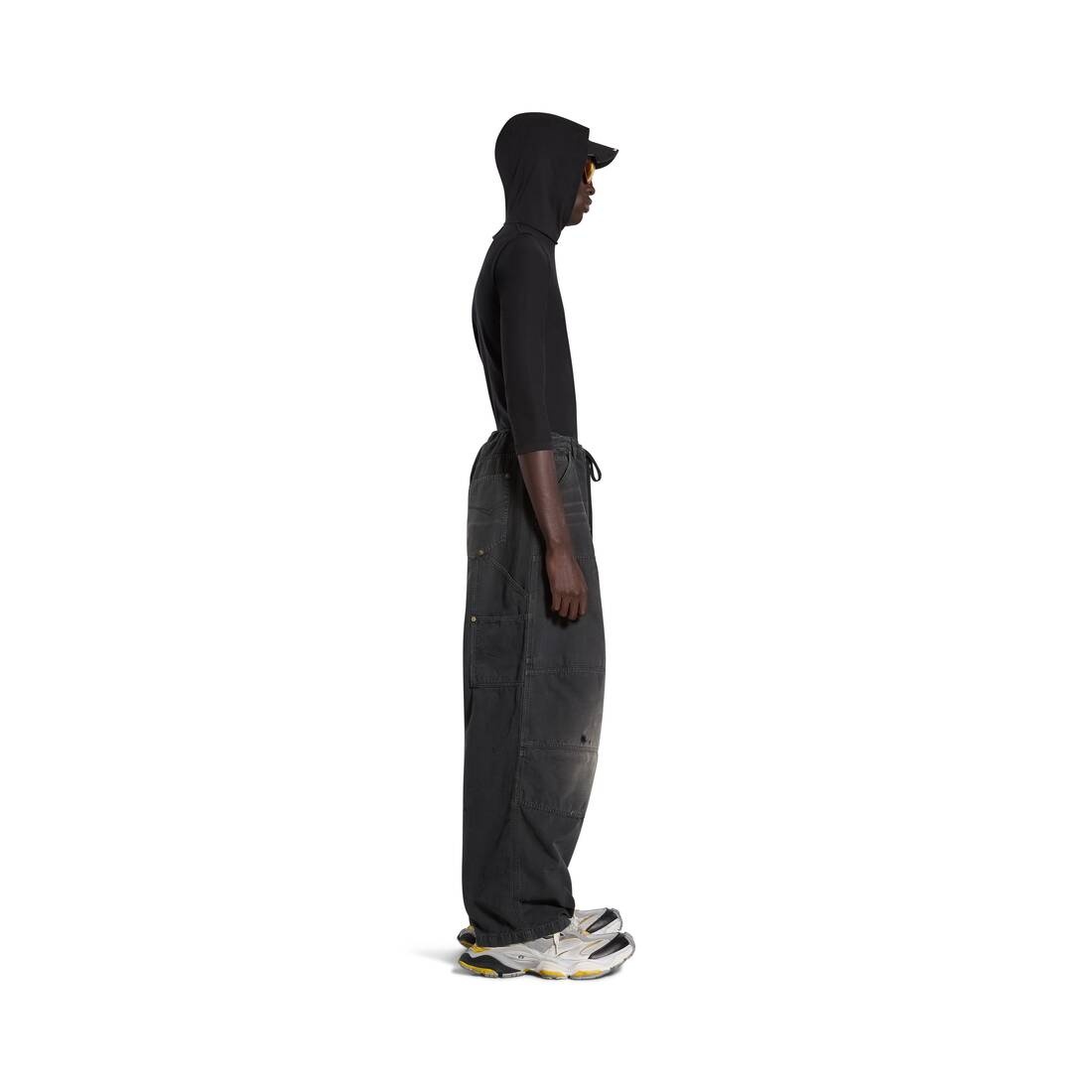 Men's Double Knee Pants in Black - 3