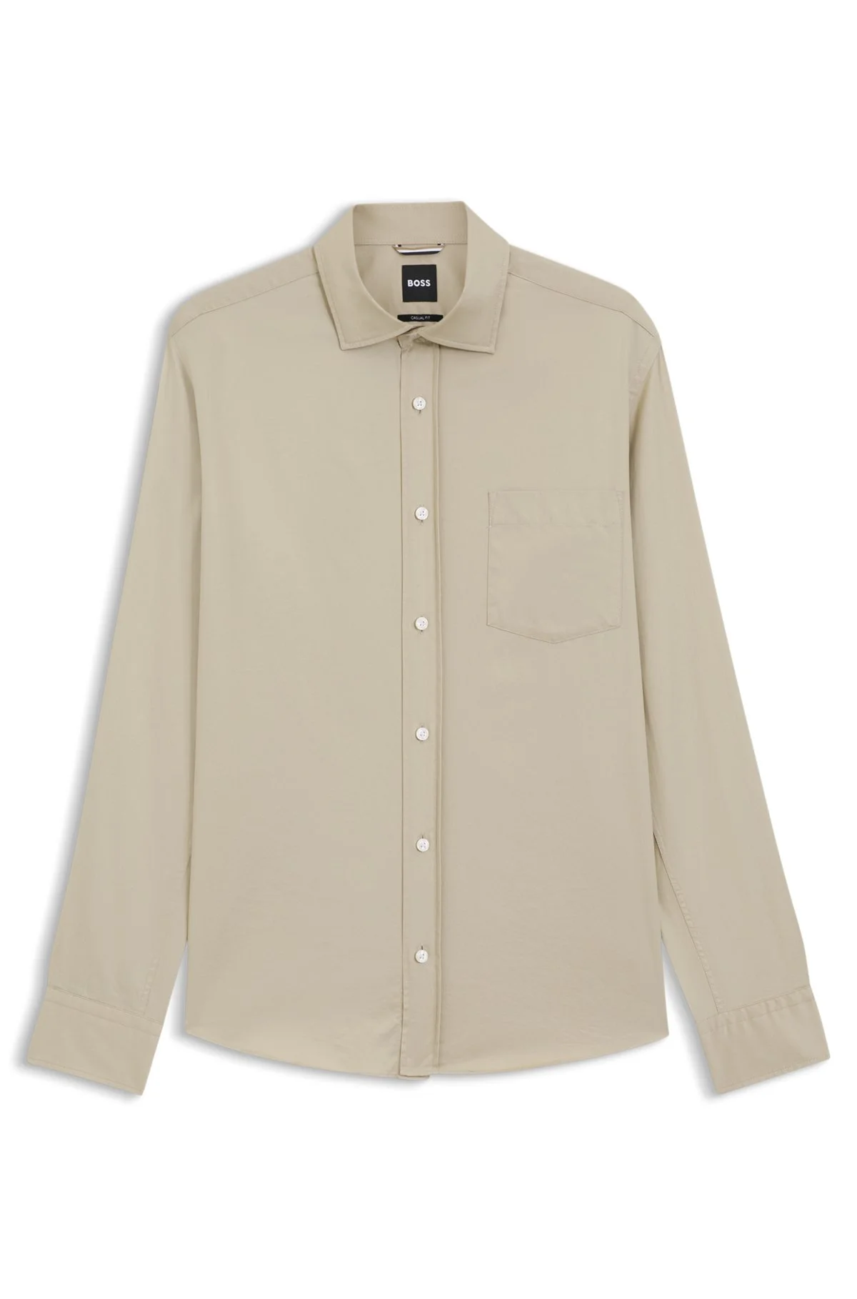 CASUAL-FIT COTTON SHIRT WITH SPREAD COLLAR - 1