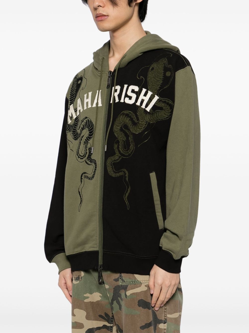 cobra zipped hoodie - 3