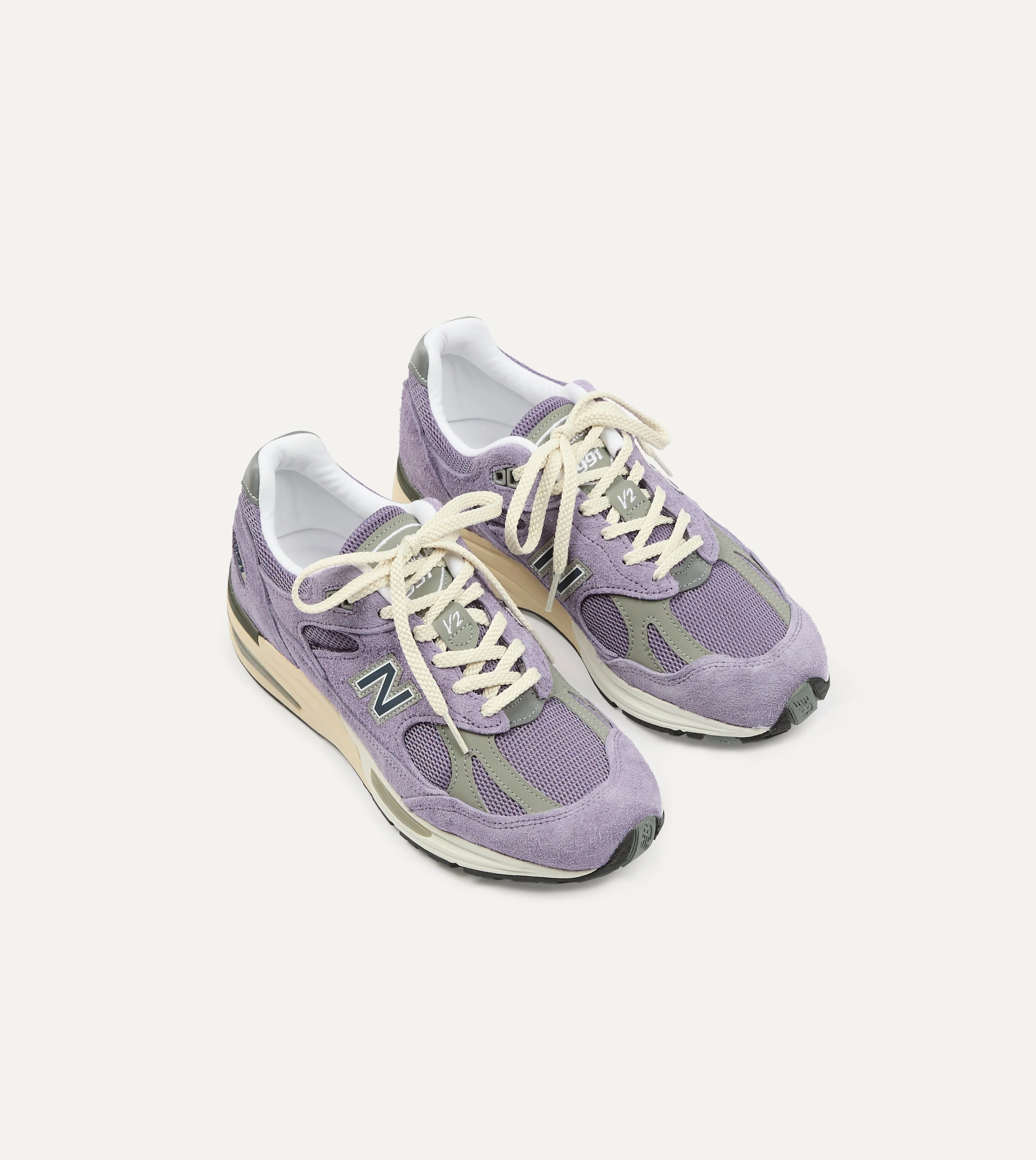 New Balance Purple Sage 'Grounded Pastels' Made in UK 991v2 Trainers - 1