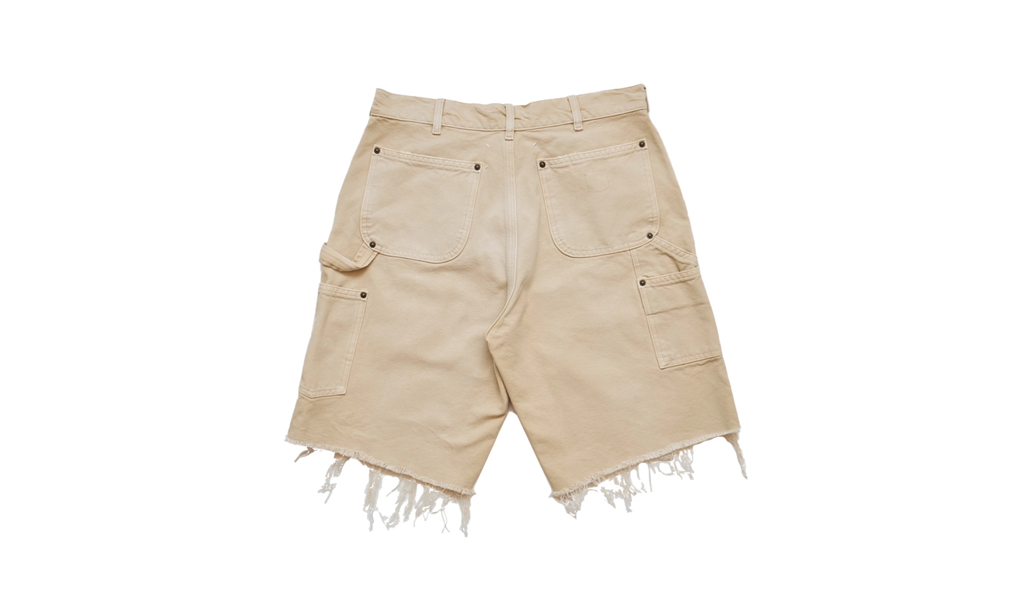 Canvas Stud Shorts "White" - 2