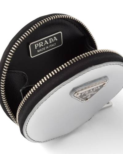 Prada Brushed leather round mini-pouch outlook