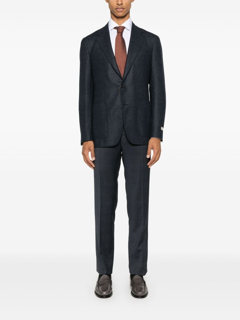 Canali intarsia-knit blazer outlook