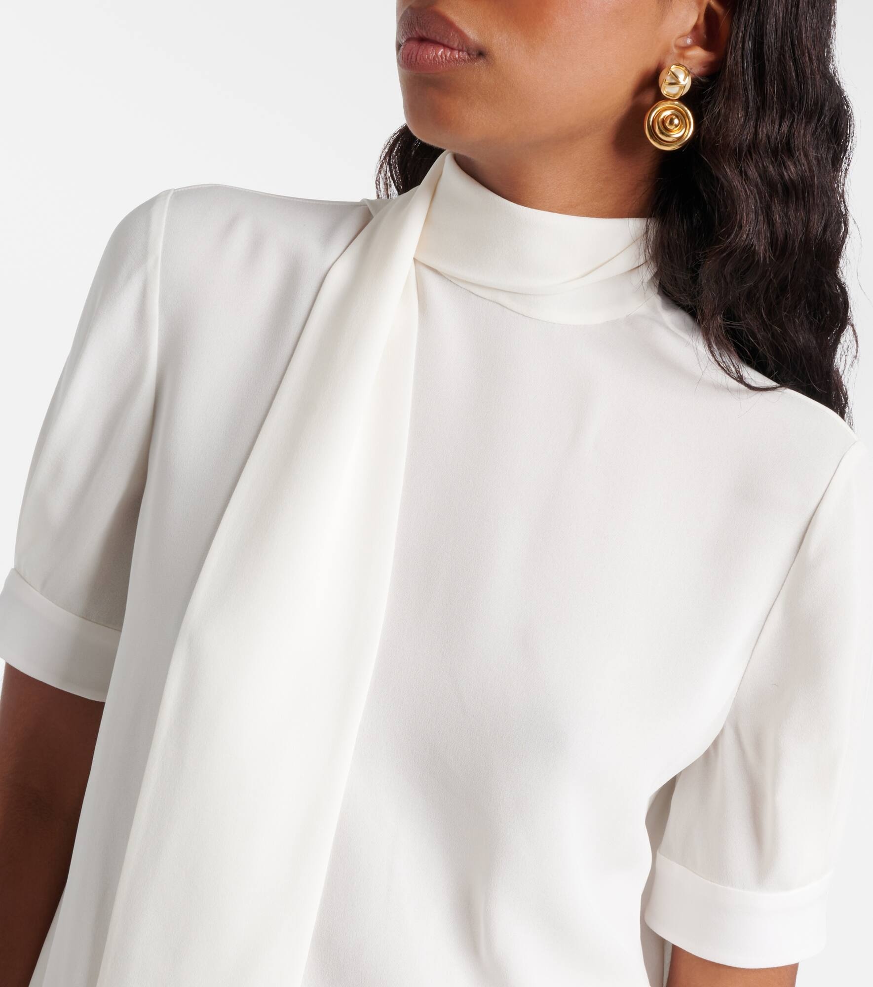 Silk georgette blouse - 4
