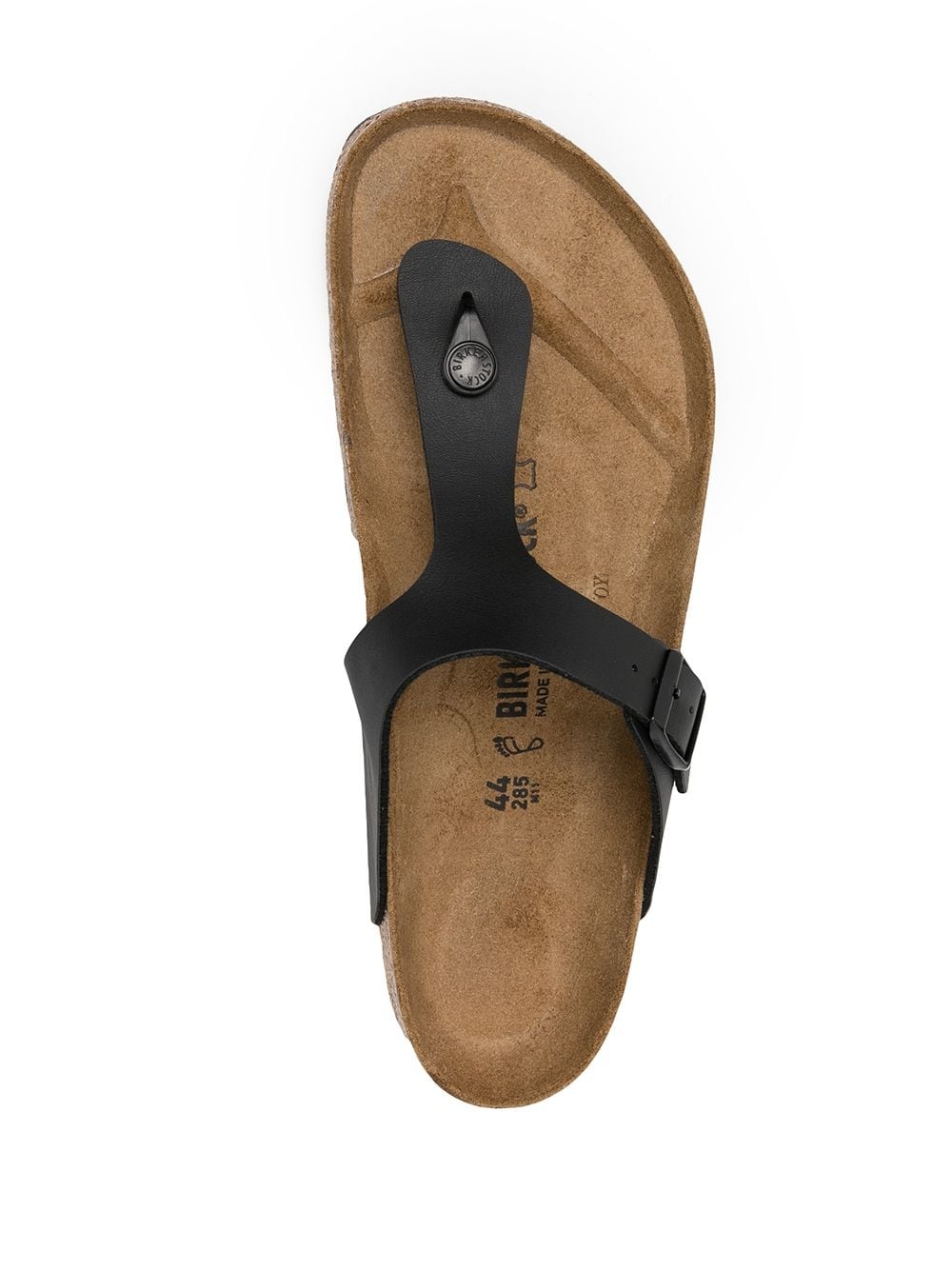 leather buckle flip flops - 4