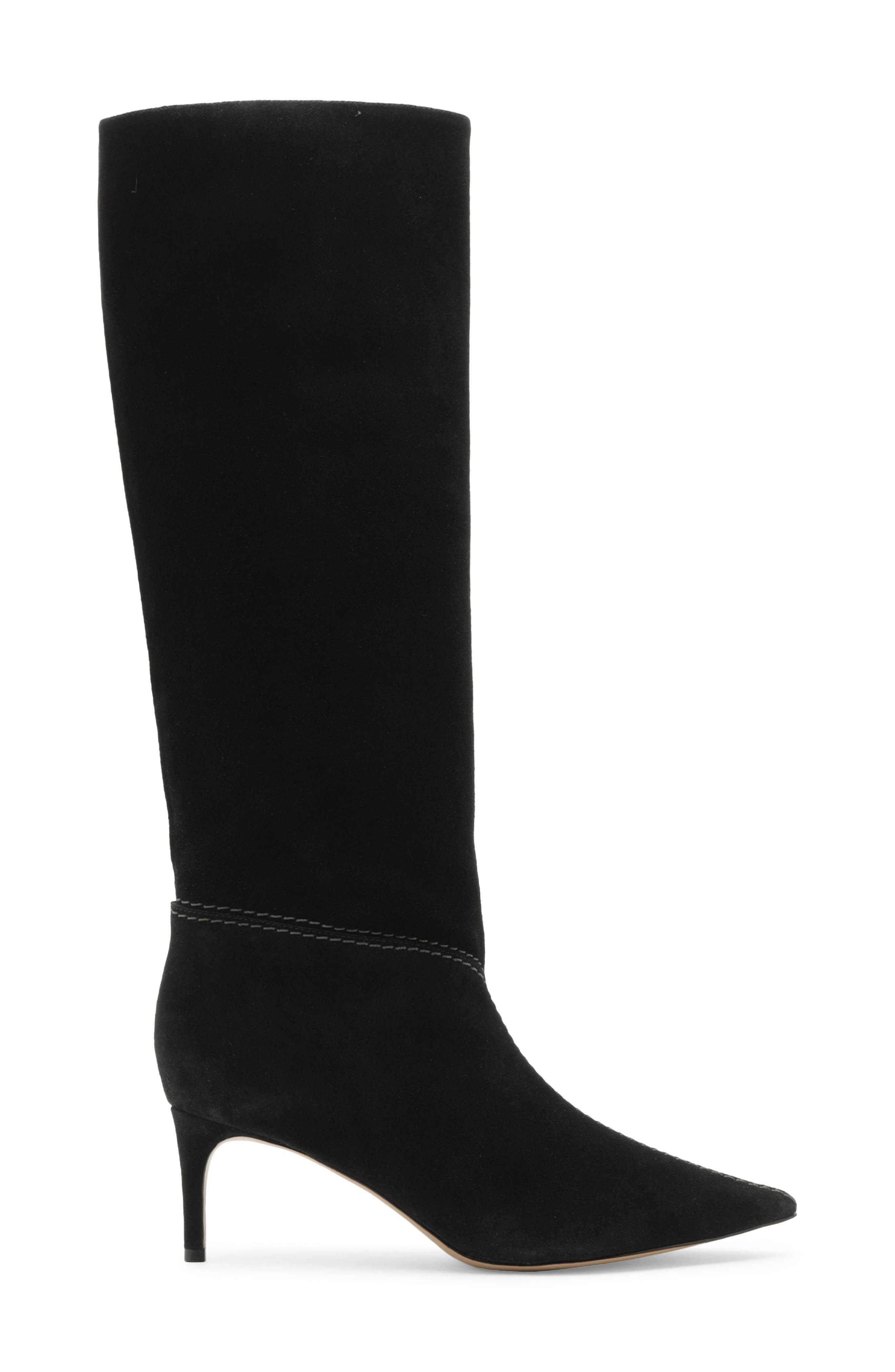 Alexandre Birman Malva Pointed Toe Knee High Boot in Black at Nordstrom - 3