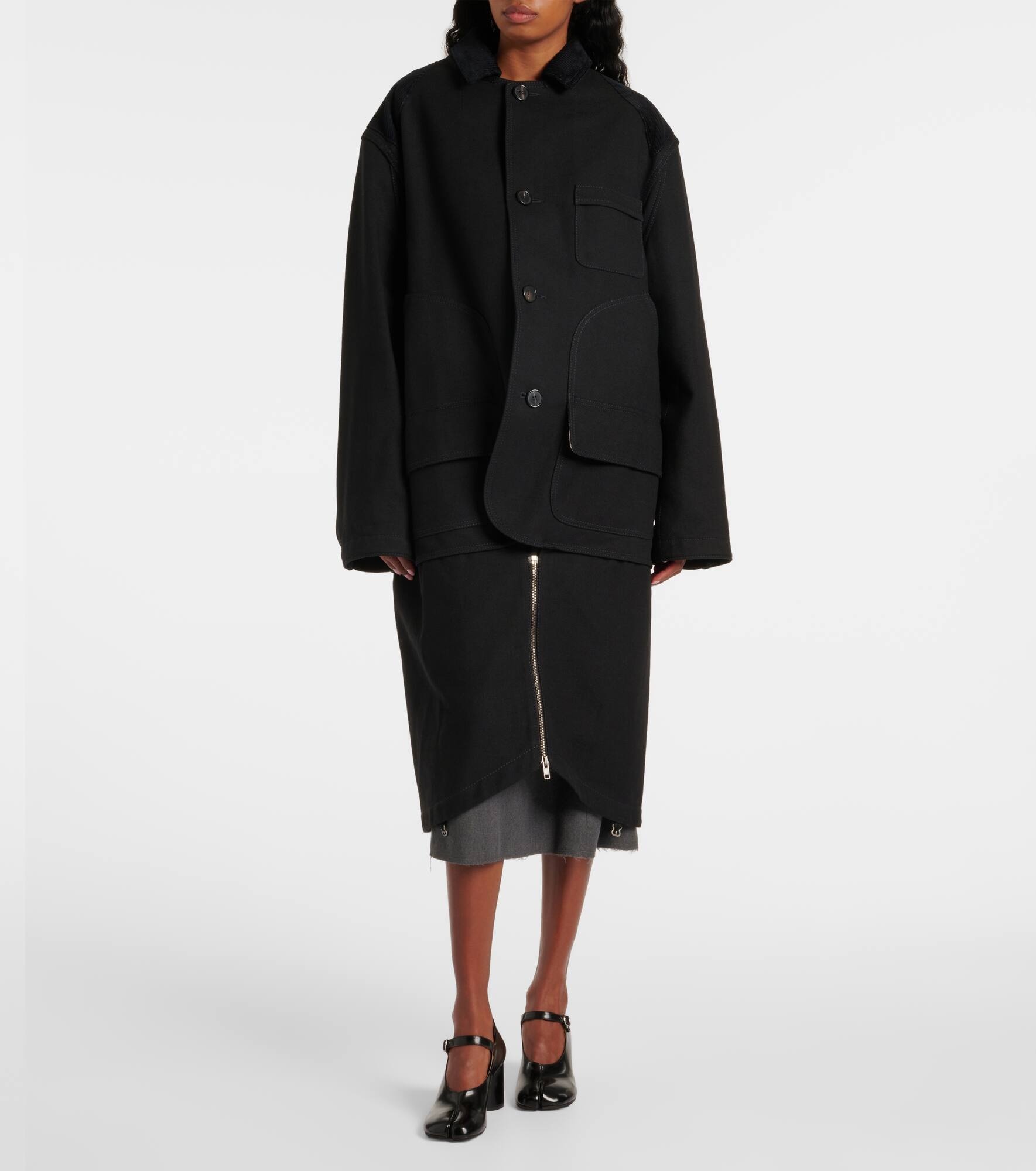 Cotton and wool coat - 7