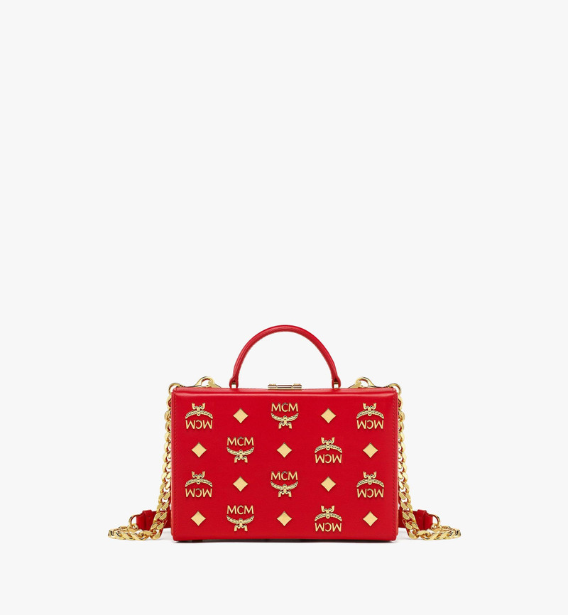 Berlin Crossbody in Gold Monogram Leather 1