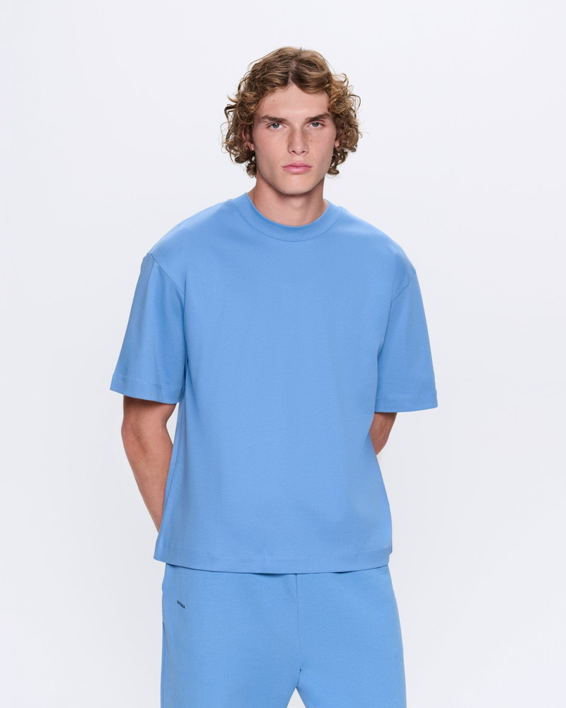 PANGAIA Mens DNA Oversized T-Shirt - Summit Blue outlook