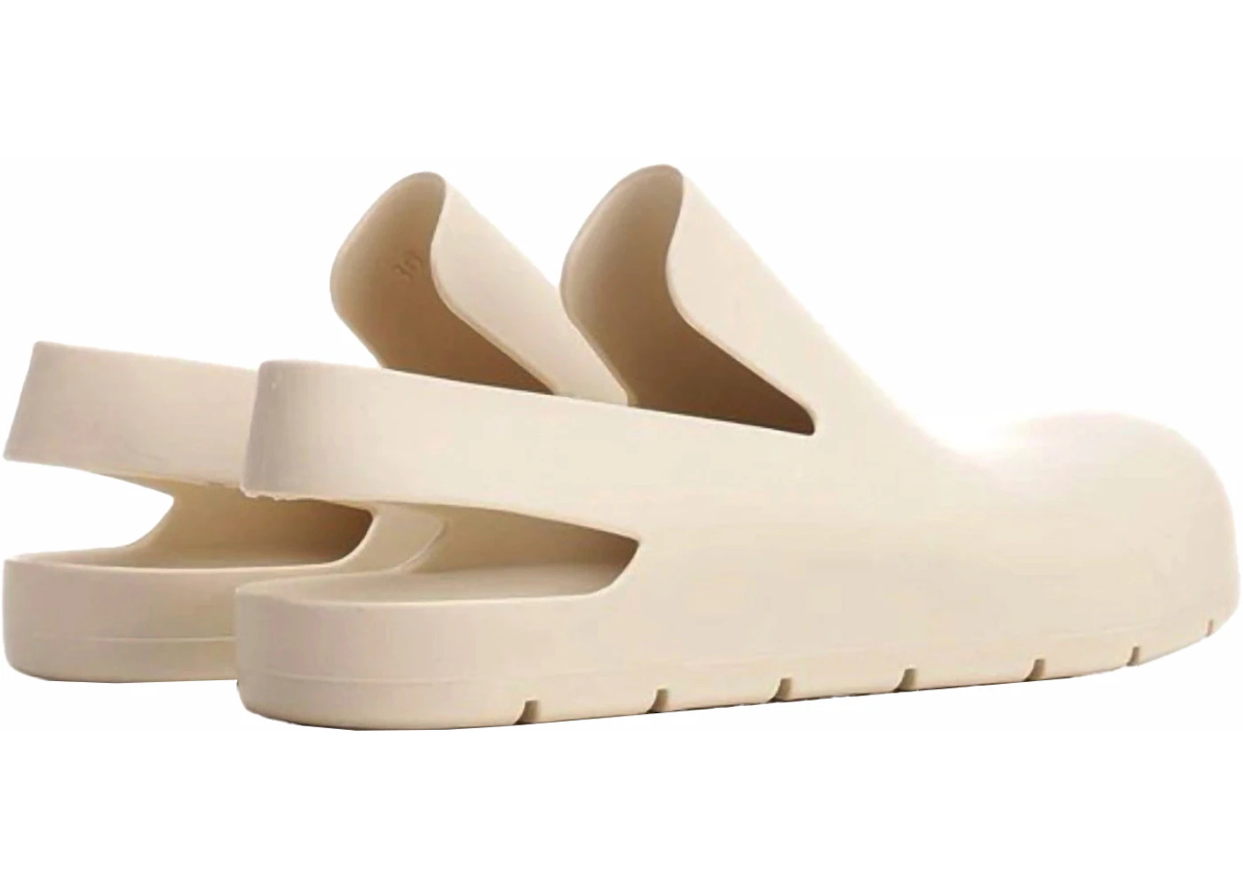 Bottega Veneta Rubber Slingback Puddle Shoe White (Women's) - 2