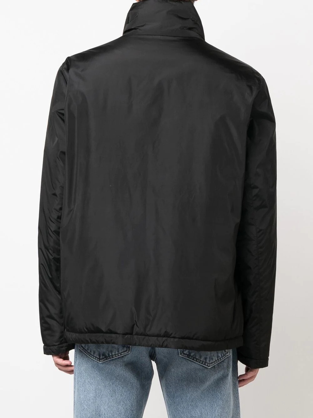 padded logo-print jacket - 4