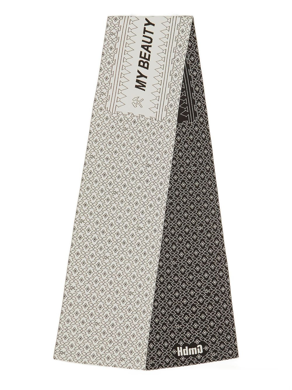 logo-patch scarf - 2