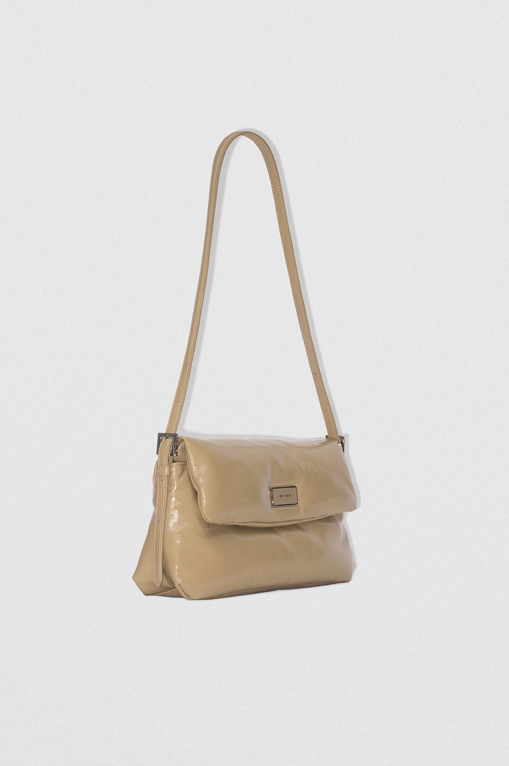 Puffy Tilda Mangrove Glossed Nappa Leather Shoulder Bag - 2
