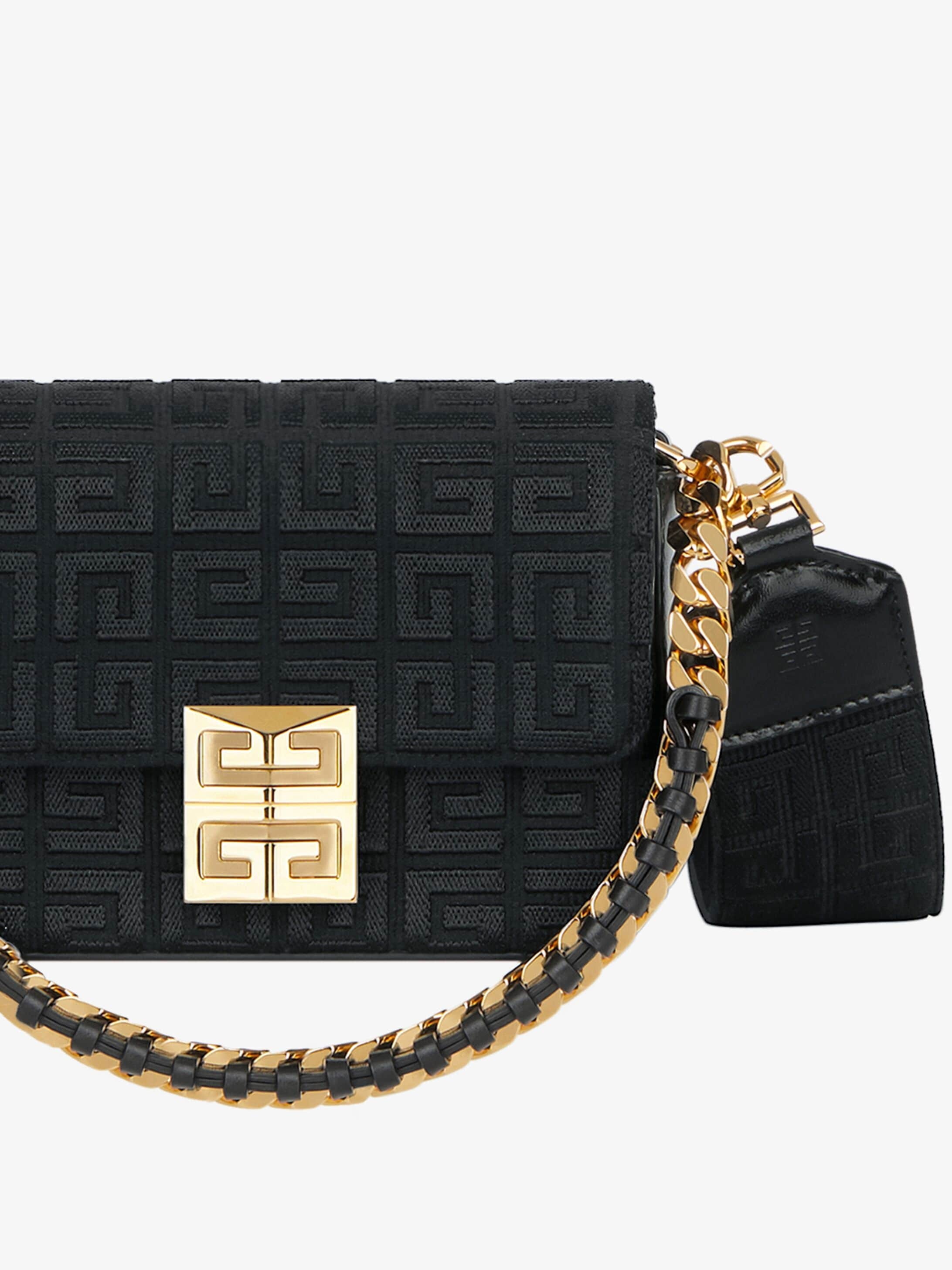 SMALL 4G BAG IN 4G EMBROIDERY WITH CHAIN - 6