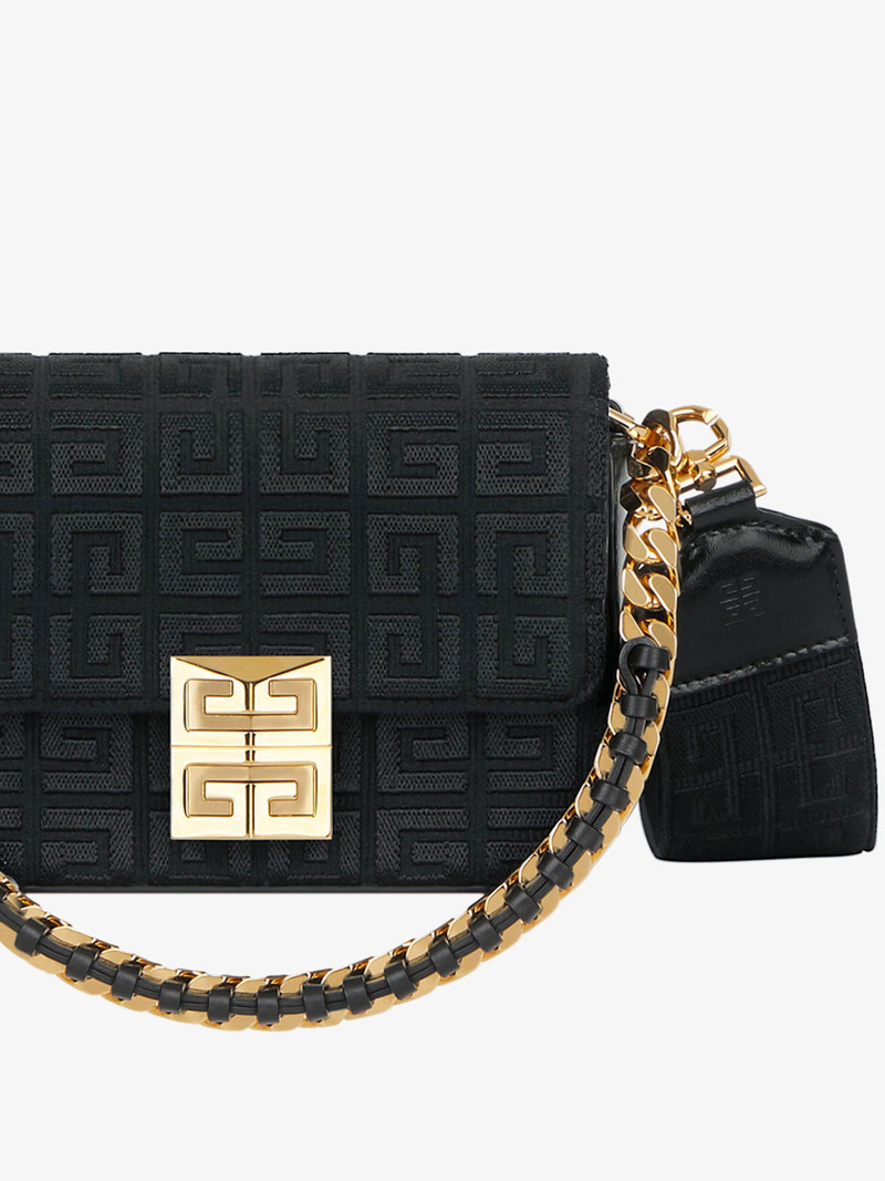 SMALL 4G BAG IN 4G EMBROIDERY WITH CHAIN 6