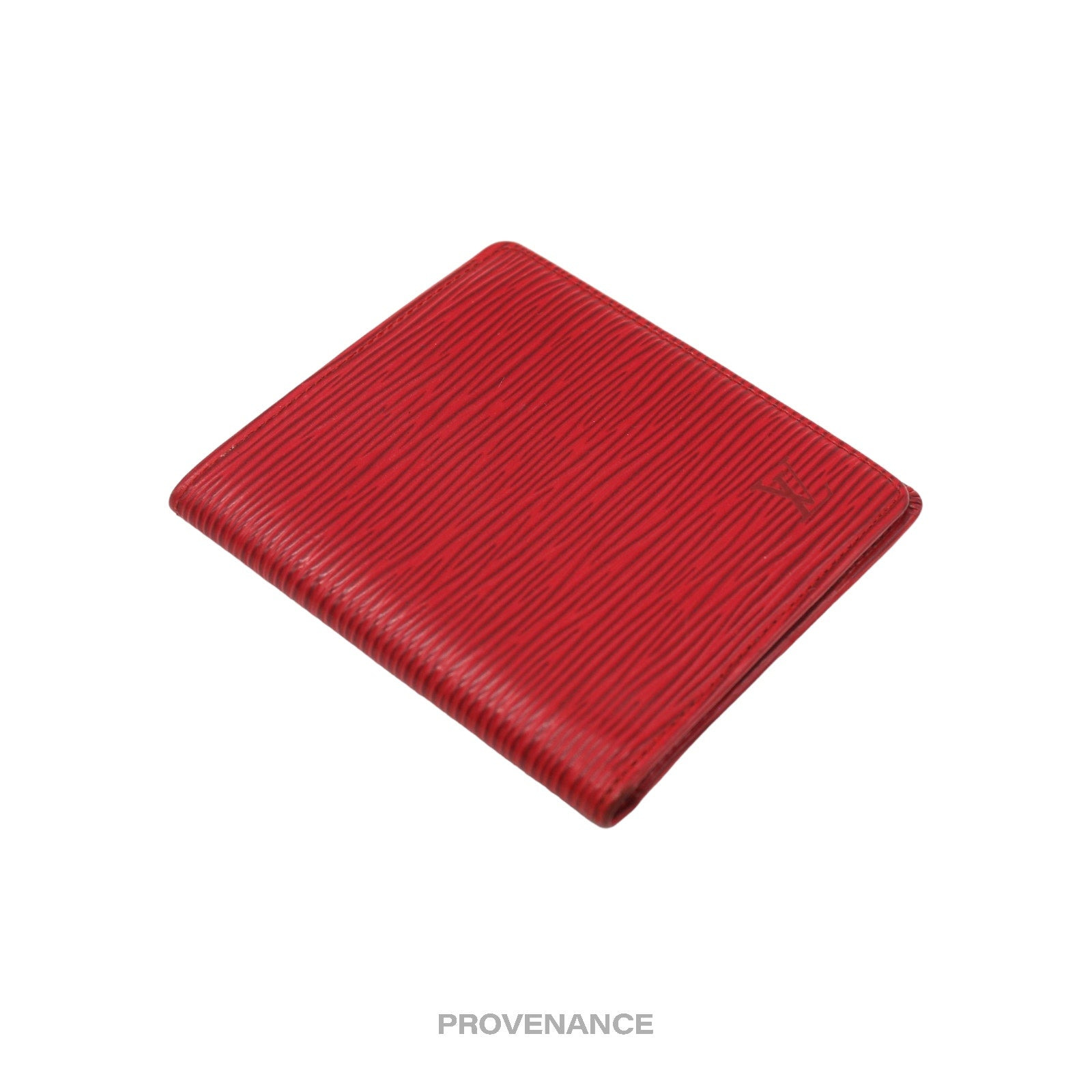 Louis Vuitton 6CC Bifold Wallet - Red Epi Leather - 5