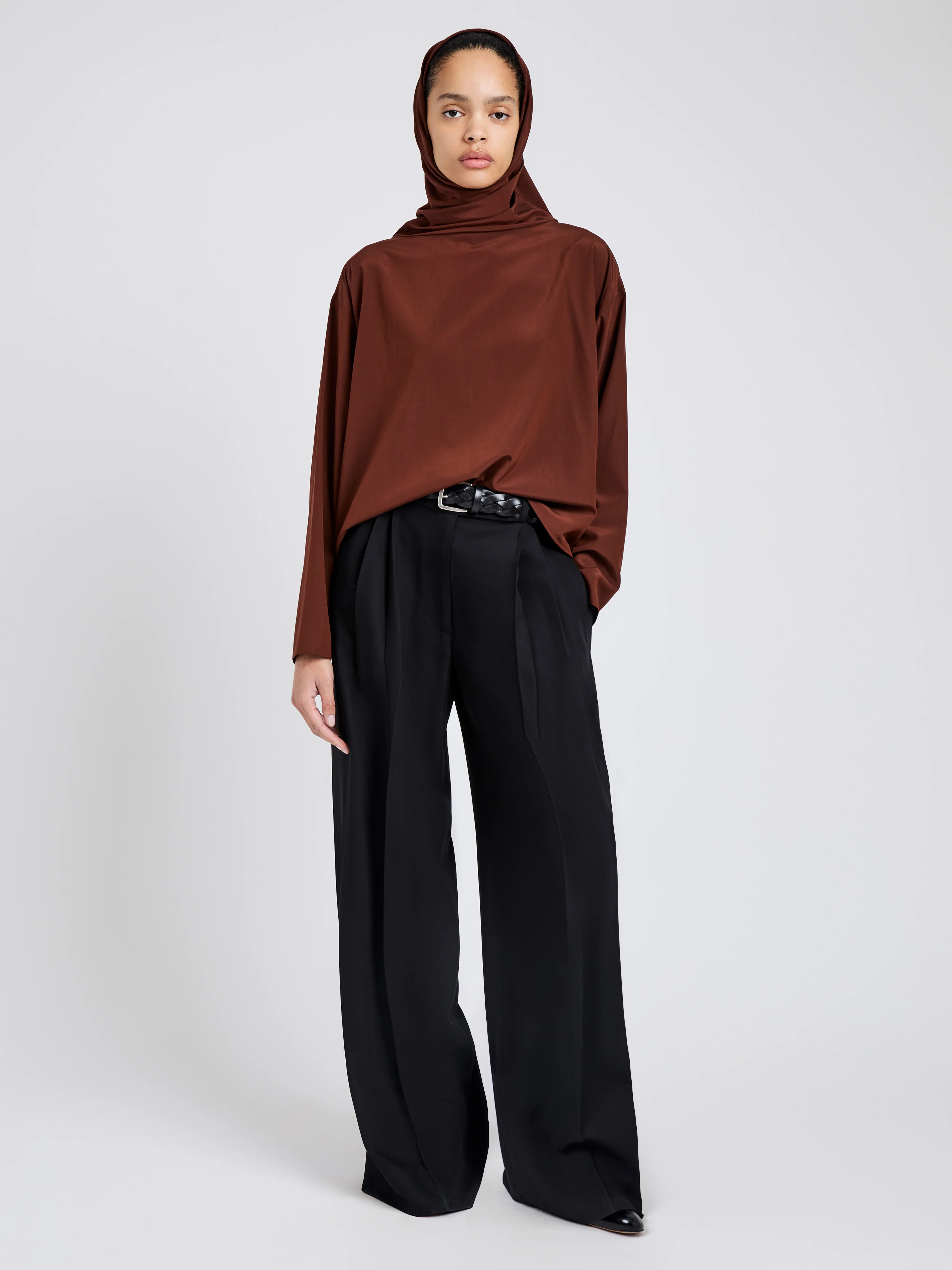 Solene Top in Silk Viscose - 3