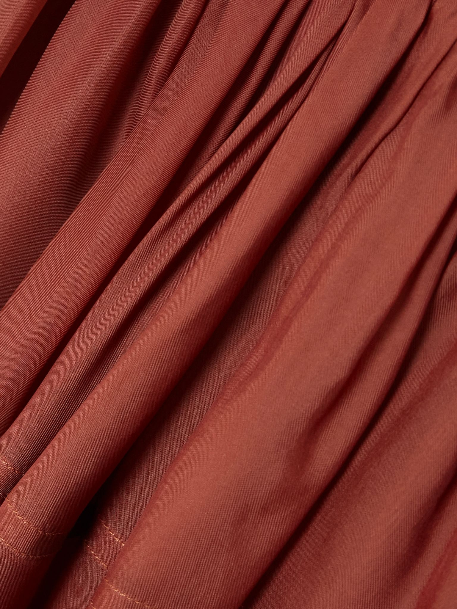 Strapless jersey gown Red - 5