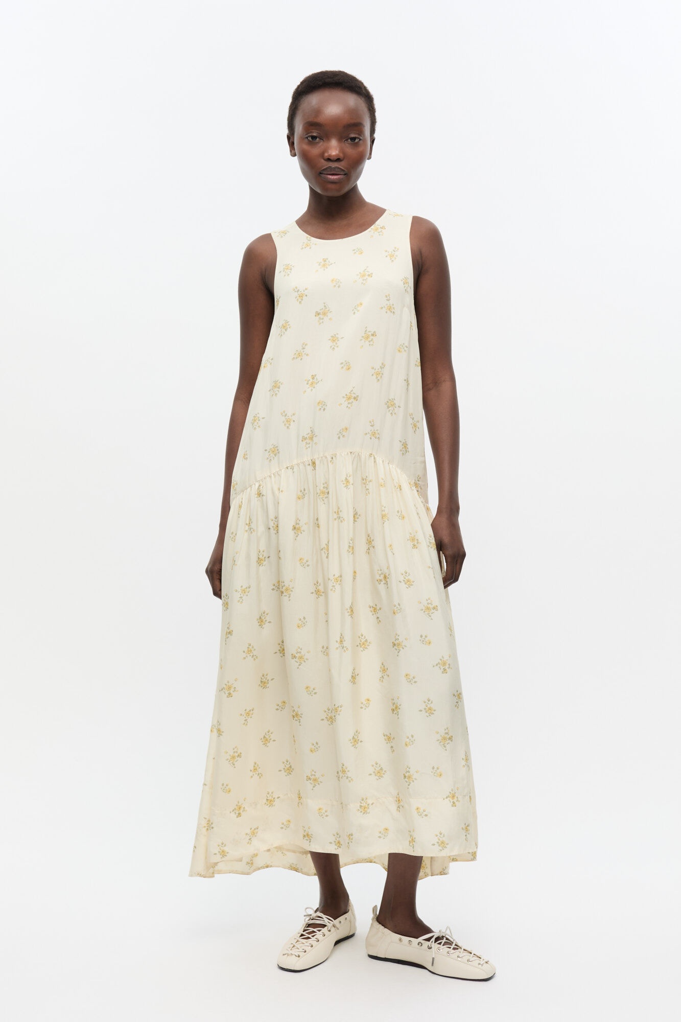 OFF-WHITE FLORAL DRESS - 2
