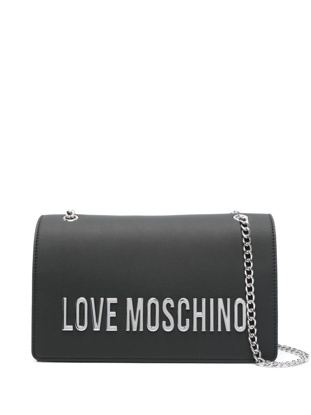 logo-lettering shoulder bag - 1