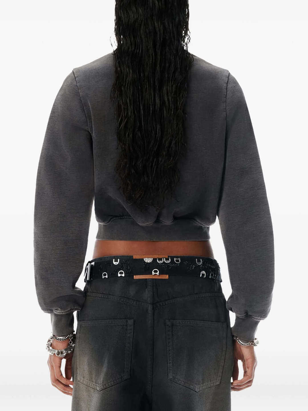 Shrunken Snap Cardigan Crewneck - 3