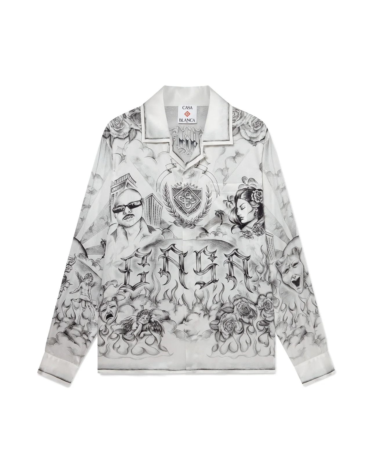 Tattoo Silk Shirt | Casablanca Paris - 1