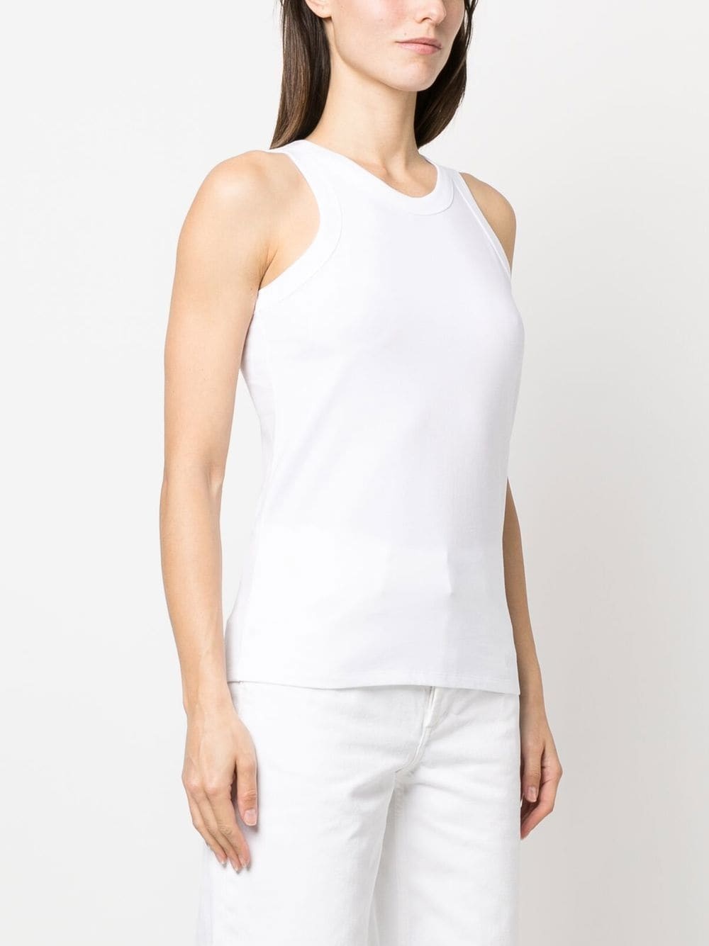 round-neck cotton tank top - 3