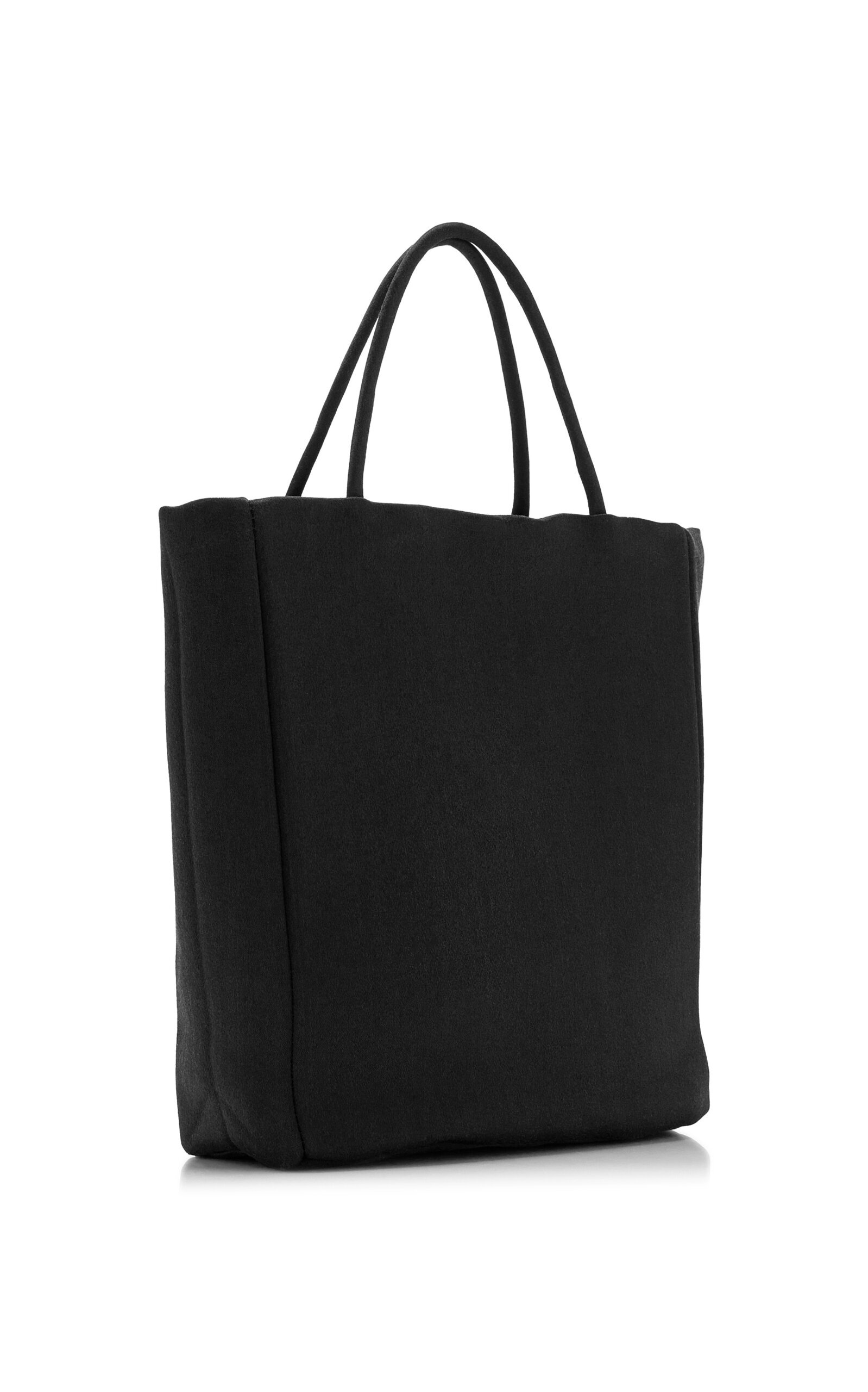 Cecily Mini Silk-Satin Tote Bag black - 5