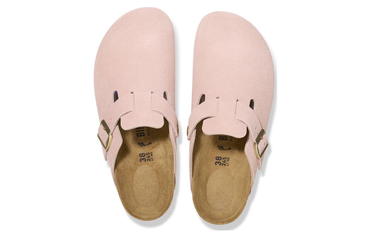 Birkenstock Boston Suede Leather Narrow Fit 'Light Rose' 1026171 - 3