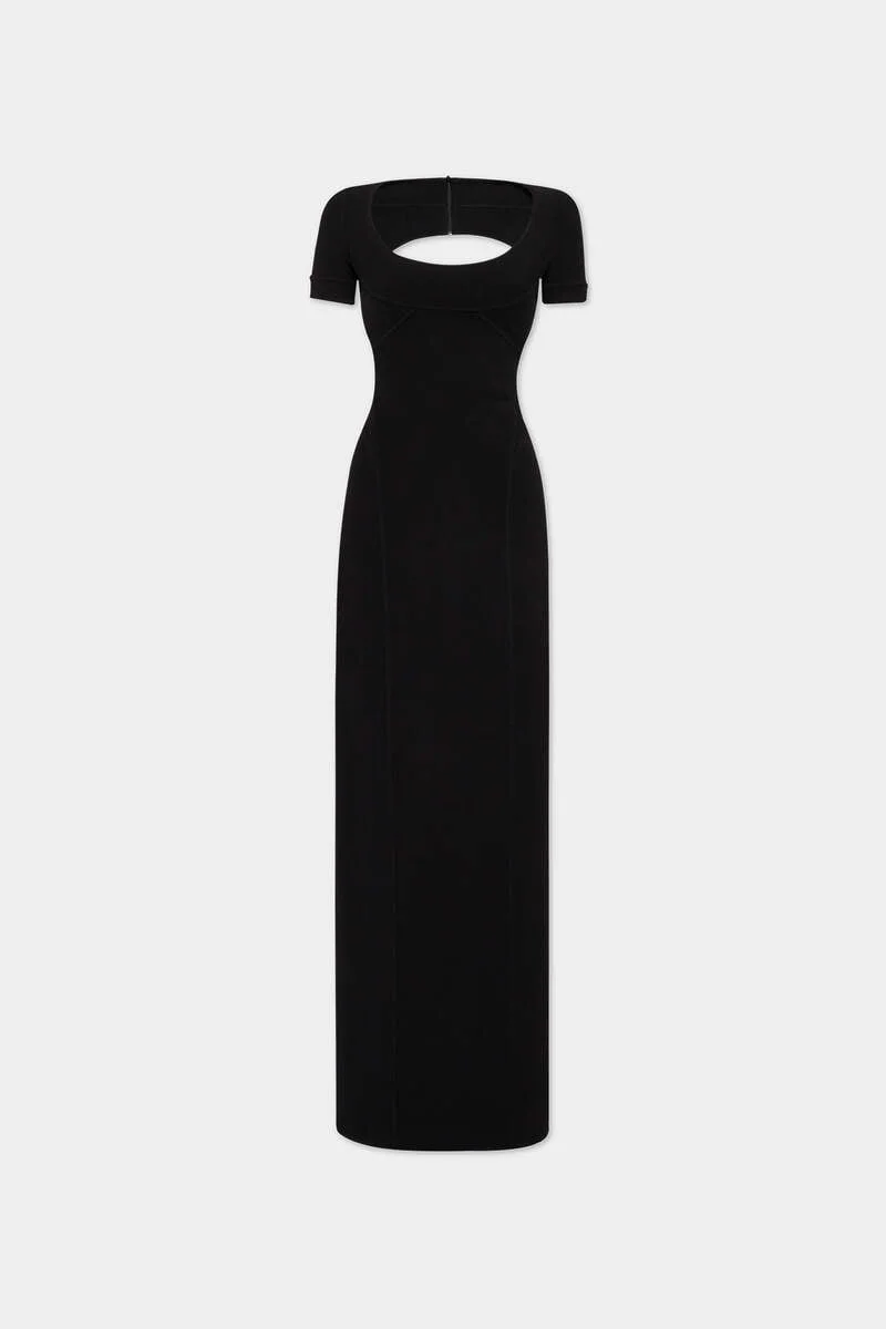 BODYCON CUT-OUT LONG DRESS - 1
