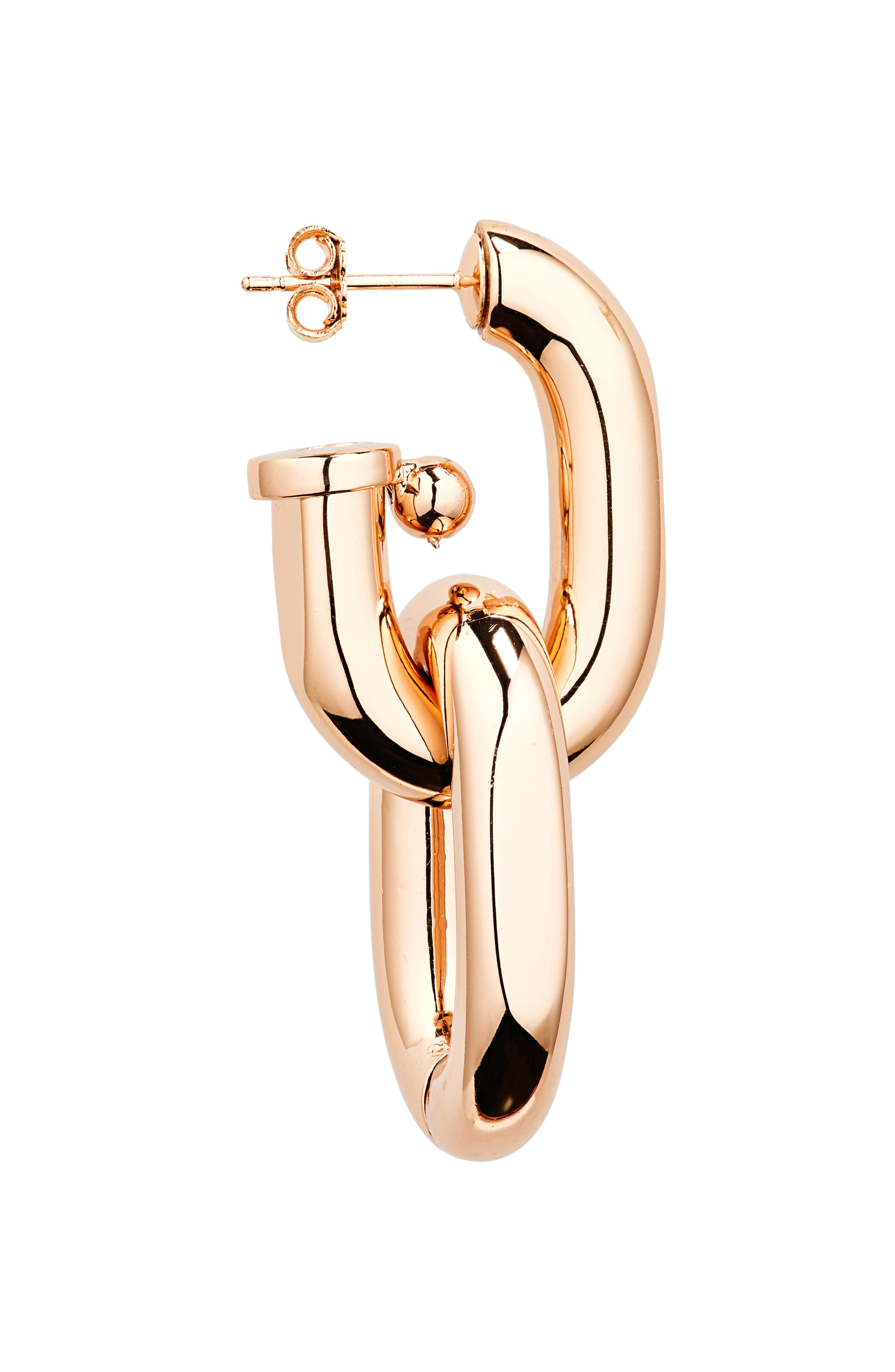 Rabanne XL Link Drop Earrings in Pink Gold at Nordstrom - 5