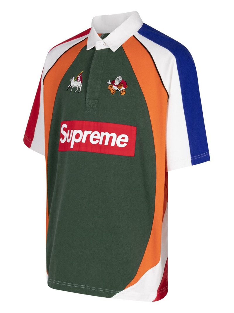 Supreme Rugby "Multicolor" embroidered polo shirt outlook