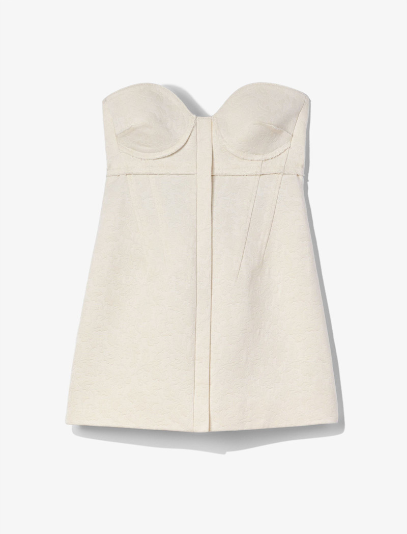 Cotton Wool Jacquard Bustier 1