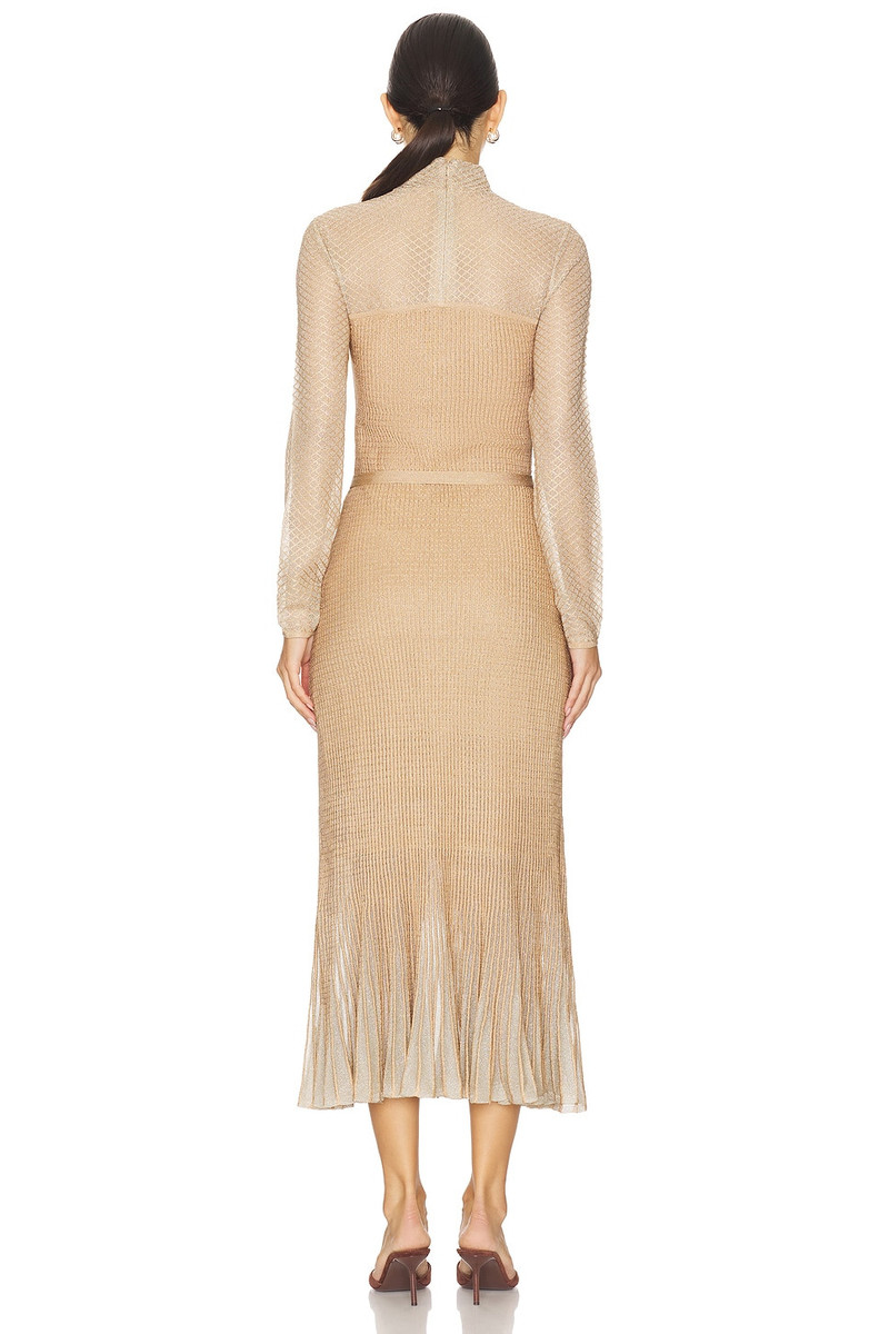 Zimmermann Metallic Midi Dress outlook
