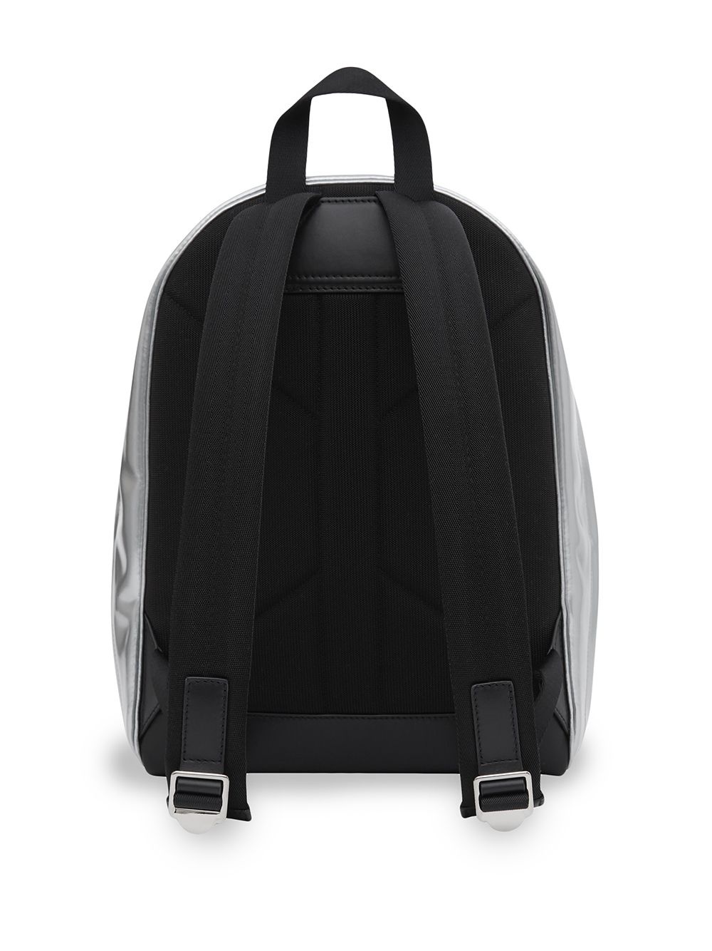 metallic logo backpack - 3