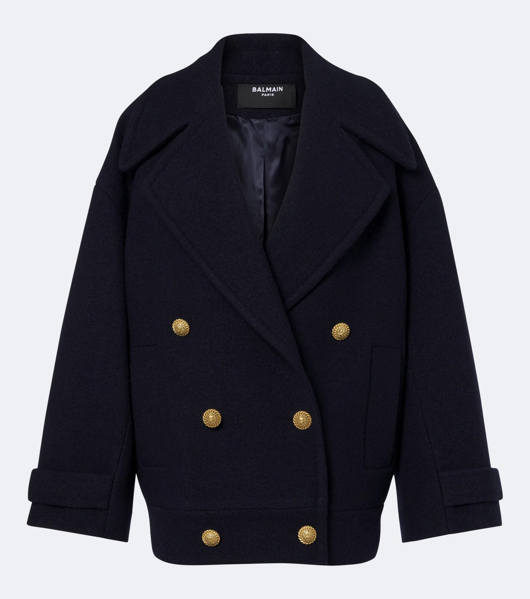 Oversized virgin wool peacoat - 1