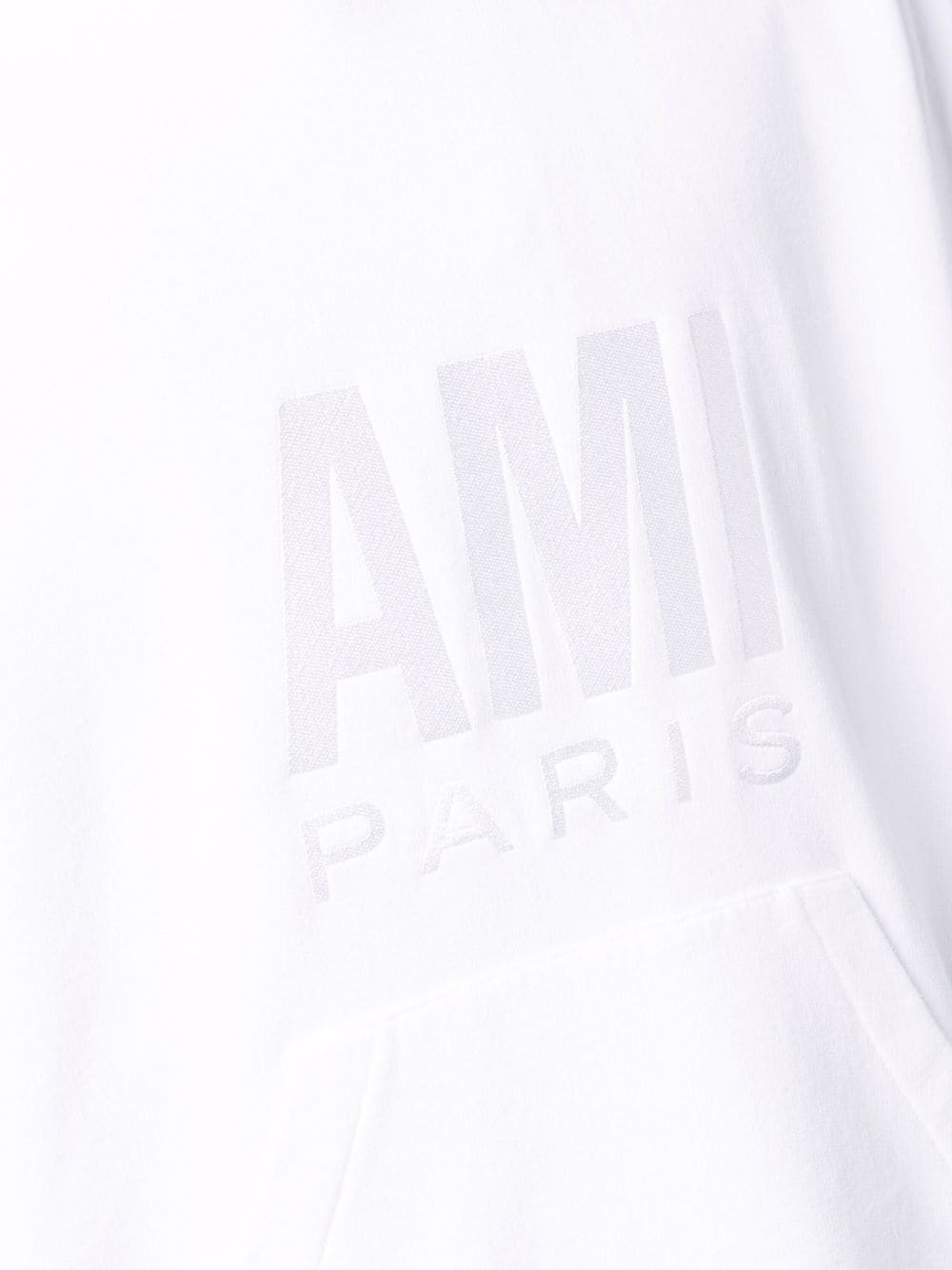 tonal logo cotton hoodie - 6