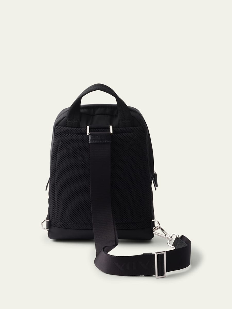 Prada Men's Small Nylon Crossbody Backpack outlook