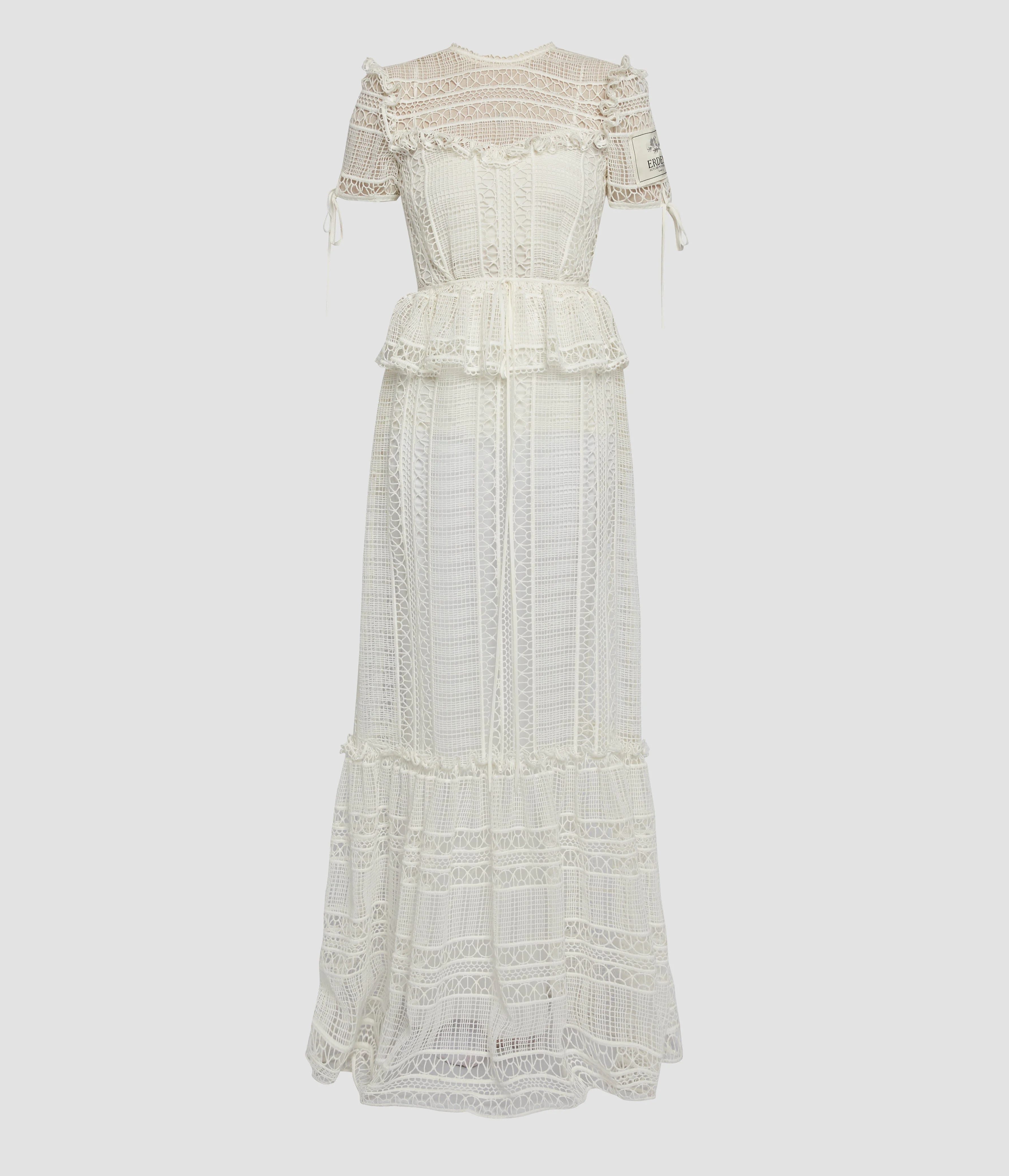 LACE SHORT SLEEVE GOWN - 1