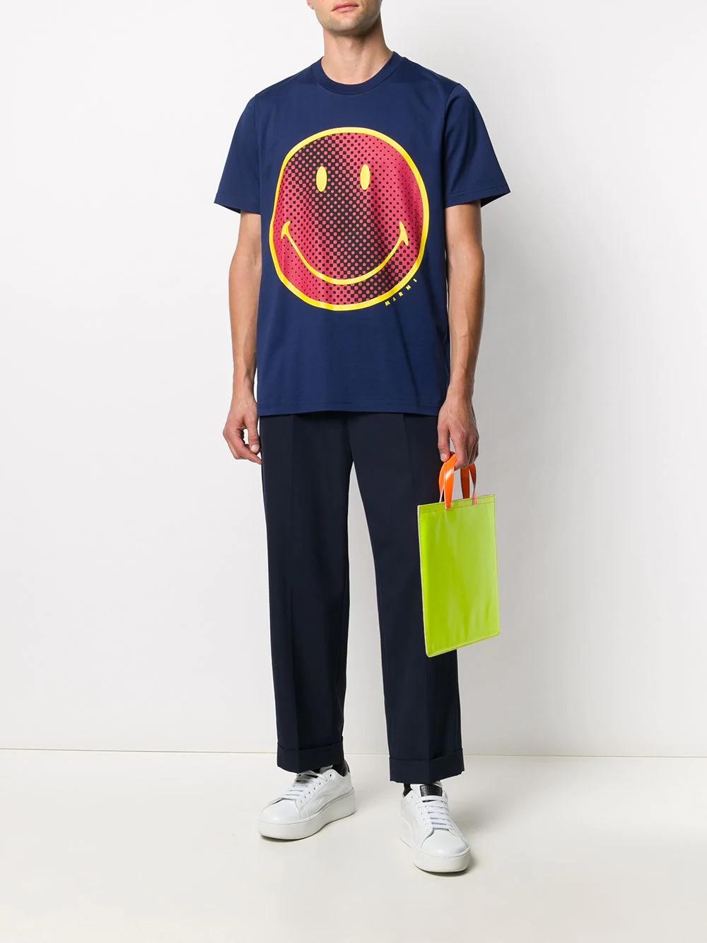 smiley-face print T-shirt - 2