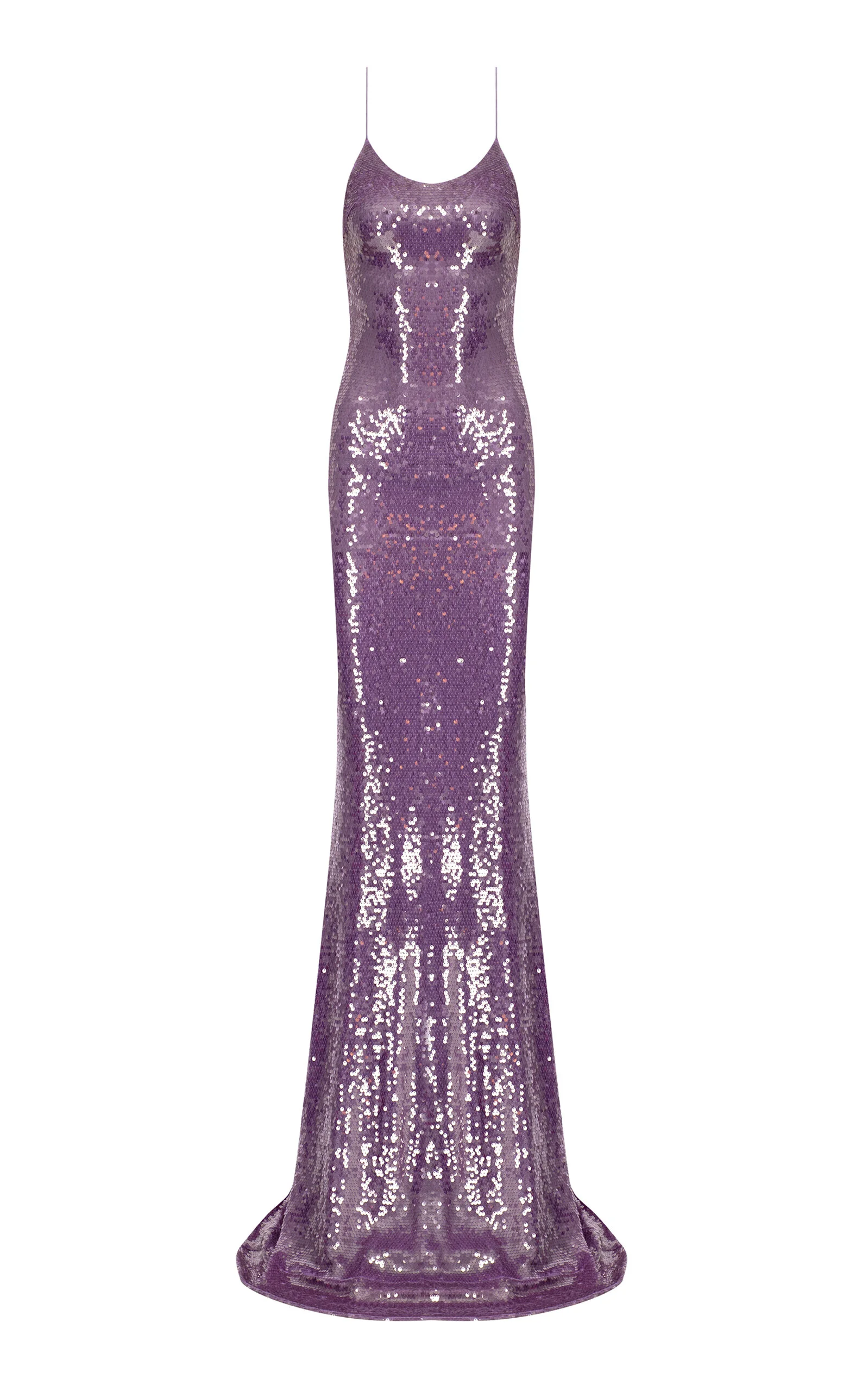 Gwyneth Sequined Maxi Slip Dress purple - 1